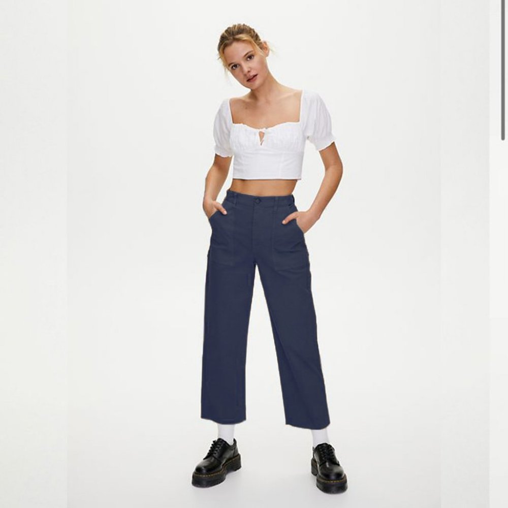 Aritzia Sunday Best Genevieve Pant Indigo Size 00